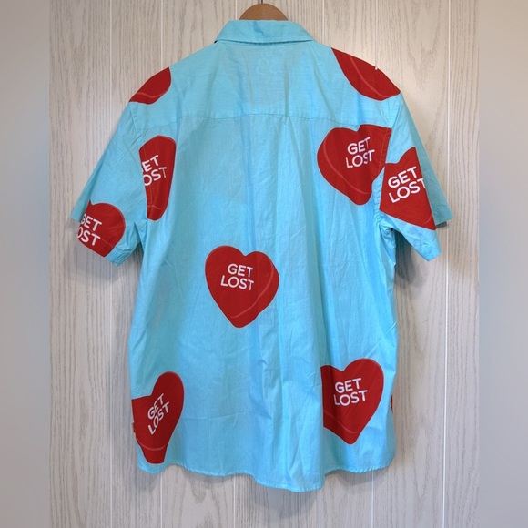 VSTR Premium Shirts Casual Button Down Shirts w/graphic heart design Size XXL - Picture 3 of 3